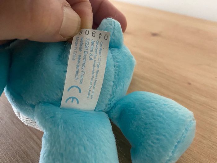 Doudou peluche bisounours bleu lune étoile annee 2005 care bears - photo numéro 5
