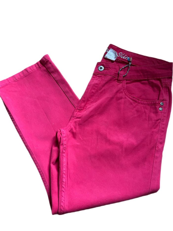 🩷🌷Jean fuchsia court 7/8 vintage Y2K cropped jeans🌷🩷 - photo numéro 6