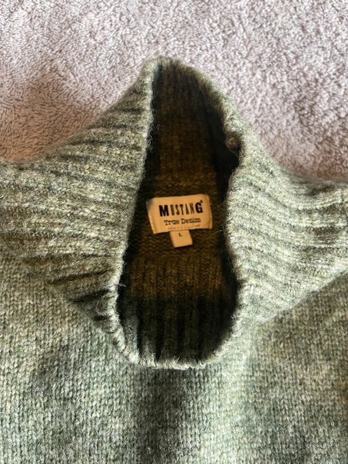 Pull Vert Kaki Mustang – Taille L 🍂 - photo numéro 2