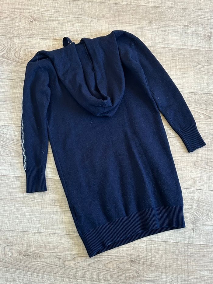 Robe pull bleue marine avec capuche Morgan taille XS TBE - photo numéro 8