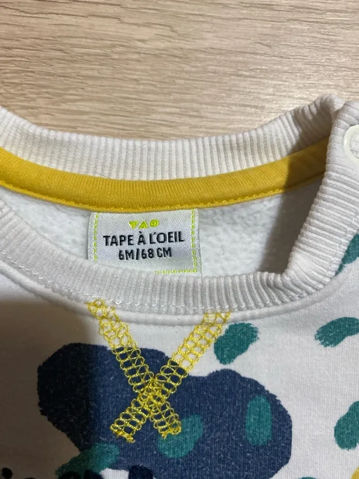 Pull hiver molletonné bébé garçon 6 mois Tape à l’œil - photo numéro 3