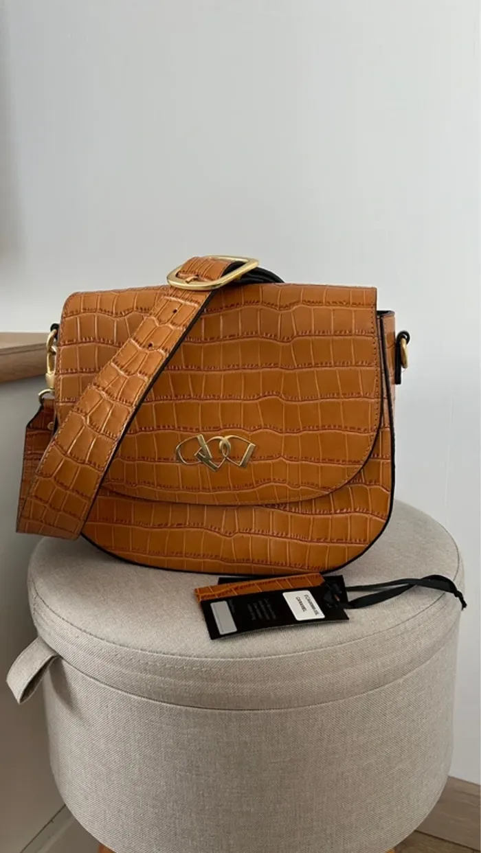 Sac a bandoulière en cuir Étrier