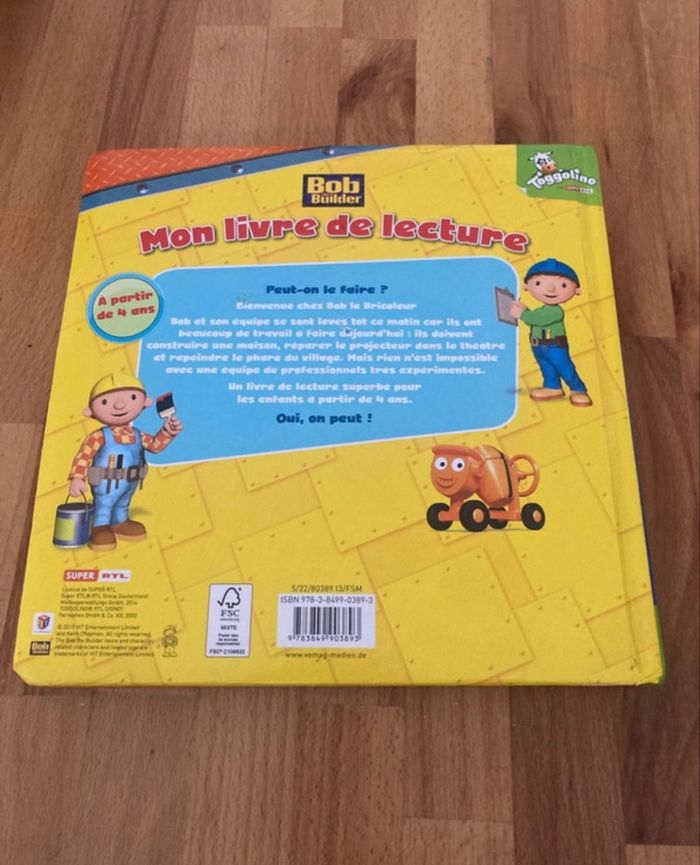 Livre cartonné enfant bob le bricoleur - photo numéro 2