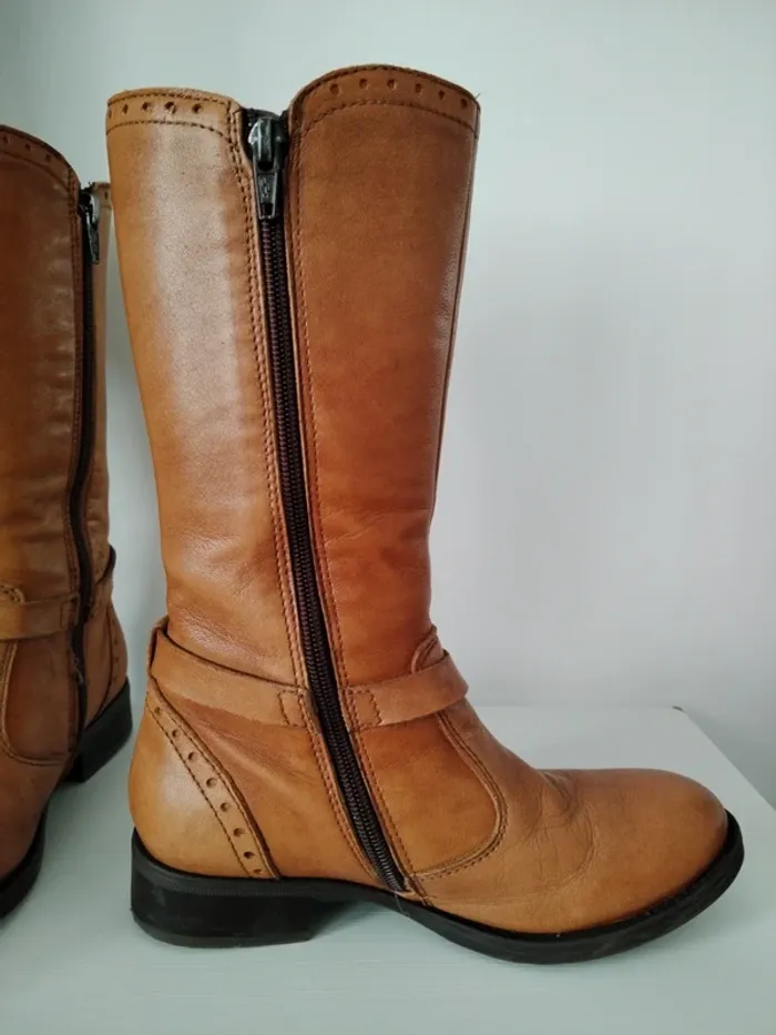 Bottes en cuir pointure 32 Les fées de bengale - photo numéro 3