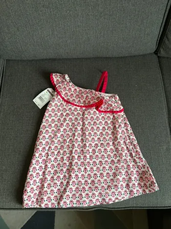 Robe bébé fille, manches courtes, sergent Major, 2 ans