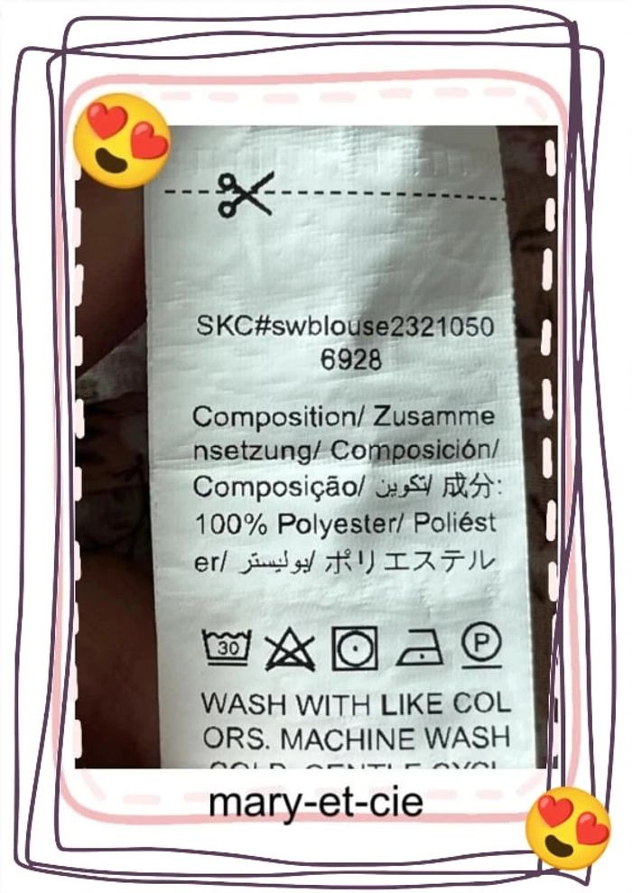 SOLDÉ - Blouse manches courtes taille L - photo numéro 9