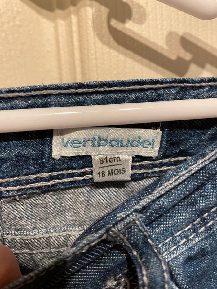 Short jean Vertbaudet 18 mois garçon - photo numéro 2