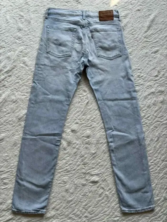 Jean Levi’s lot 510 homme bleu clair effet destroy léger skinny taille W31 40/42 M/L L32 big E - photo numéro 18
