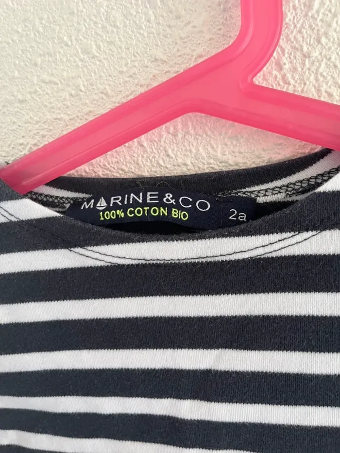 Pull à rayures en coton bio taille 2 ans 💫 - photo numéro 3