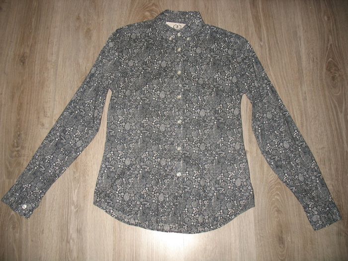 CHEMISE ML MARINE A MOTIFS "BIZZBEE" - TAILLE XS - n°01 - photo numéro 3