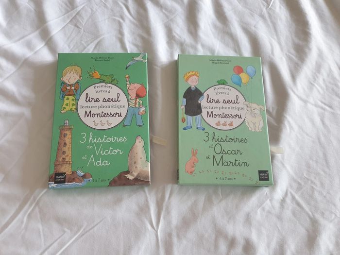6 livres Premiers livres lire seul Montessori