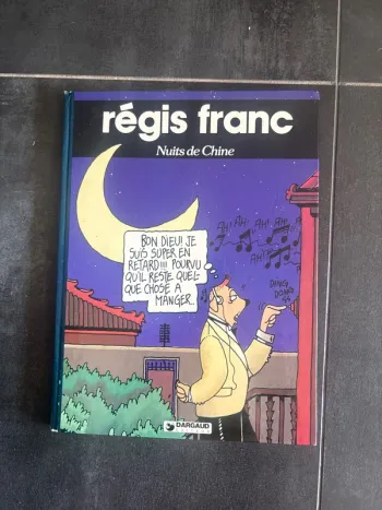 Bande dessinée vintage nuit de Chine