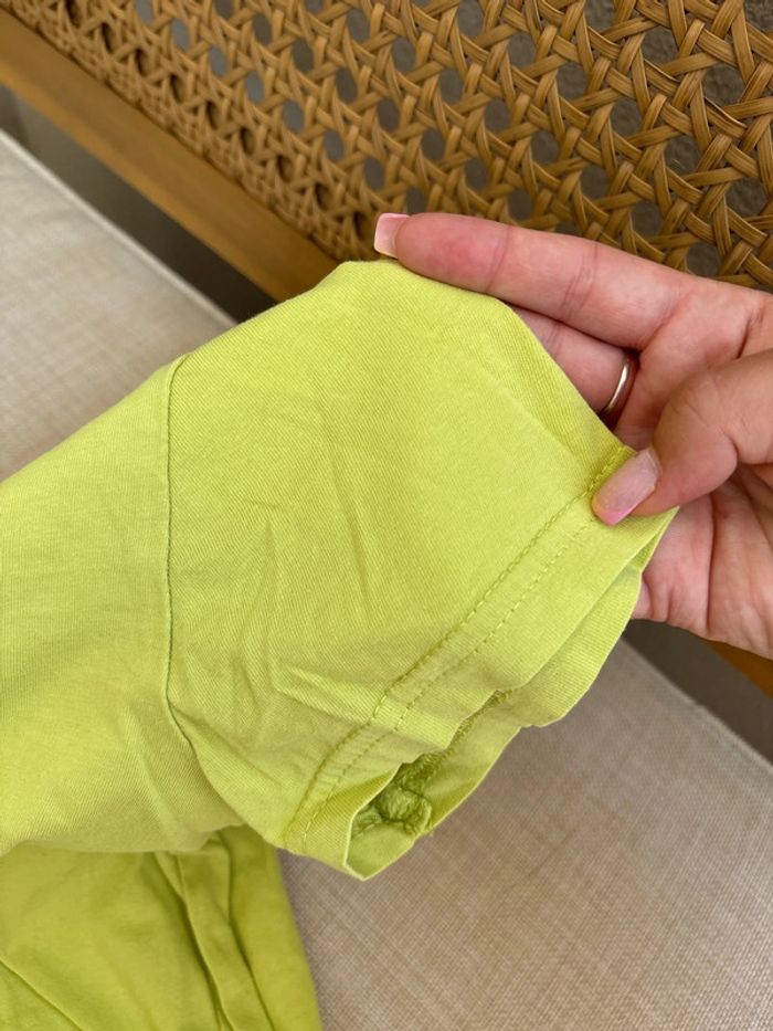 t shirt vert jaune dinosaure - photo numéro 4