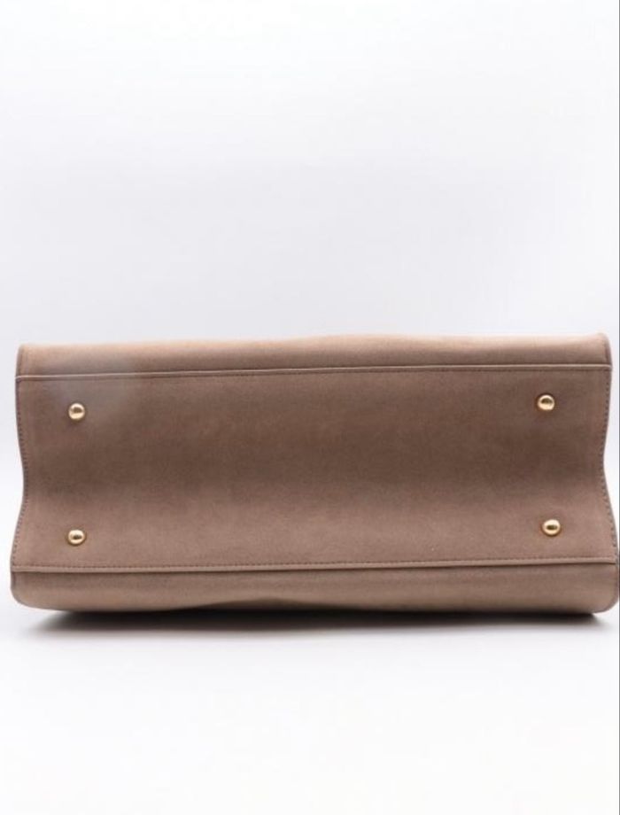 Sac à main Flora & Co taupe neuf avec étiquette en suédine chic & pratique - photo numéro 5