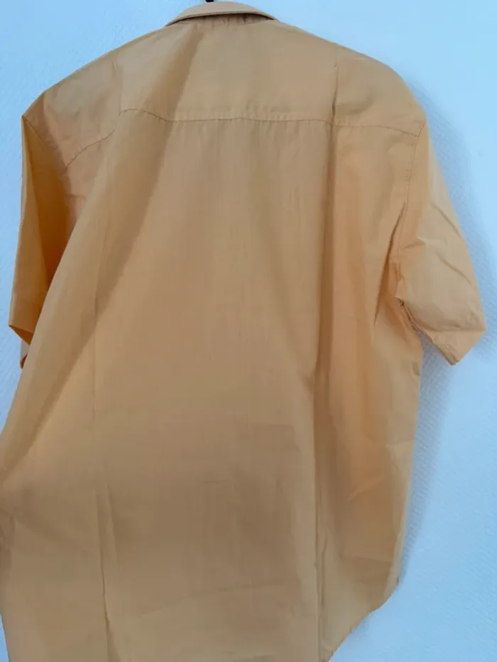 Chemise manche courte orange neuve taille M challenger - photo numéro 2