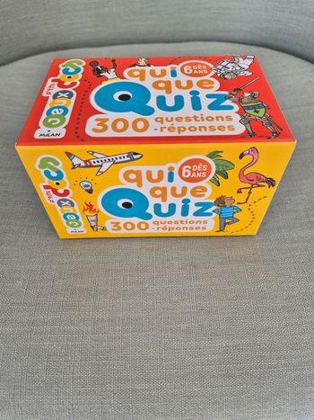Jeu cartes quiz 