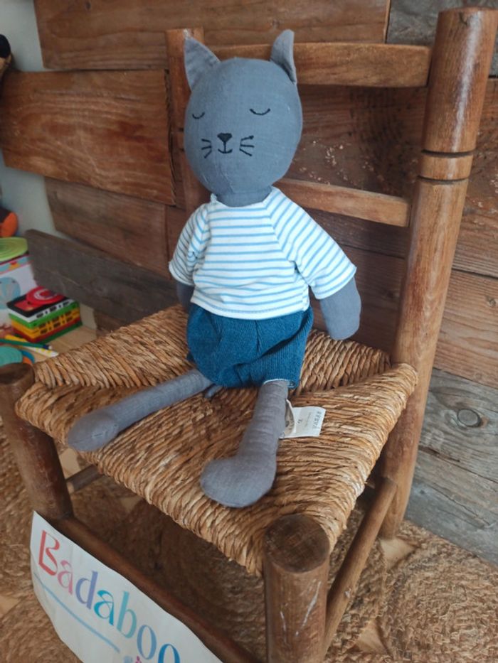 Peluche chat frisette tbe - photo numéro 3