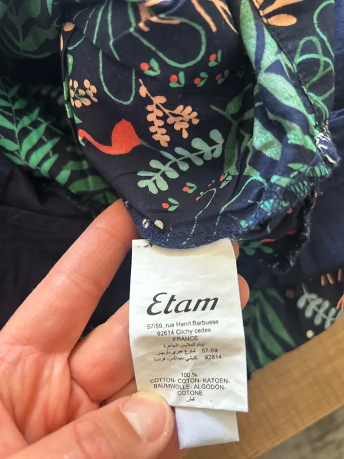 Robe à motif femme, Etam, taille 36 - photo numéro 3