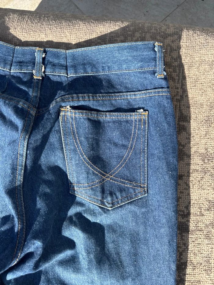 Jean droit bleu brut taille haute Lee Cooper - Taille 36 - photo numéro 10