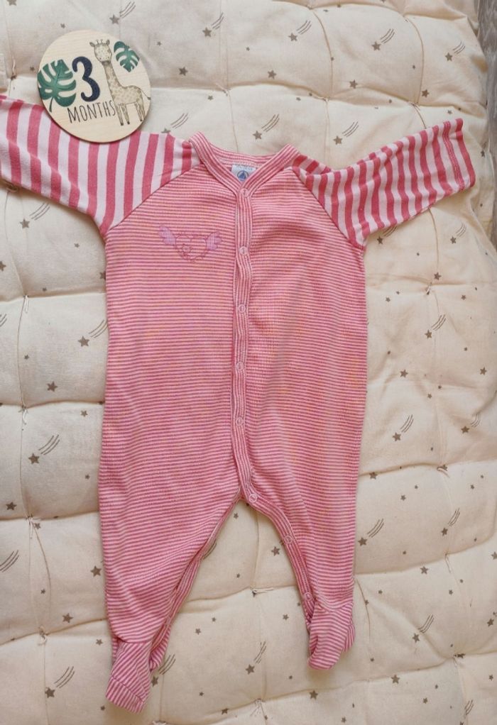 Pyjama léger rayé 3 mois