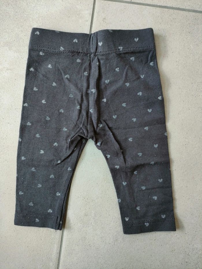 Legging à coeurs - Taille 3 mois - photo numéro 2