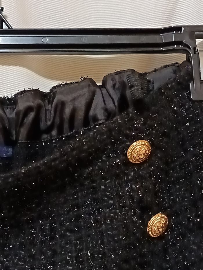 Short en tweed noir - photo numéro 2