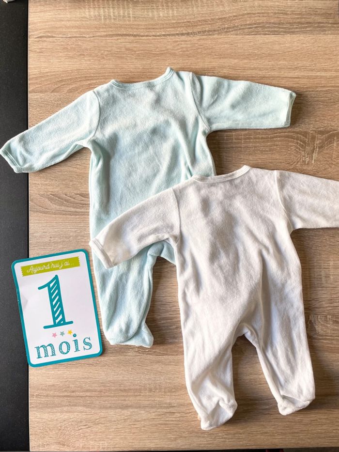 Lot de 2 pyjamas t.56cm - photo numéro 2