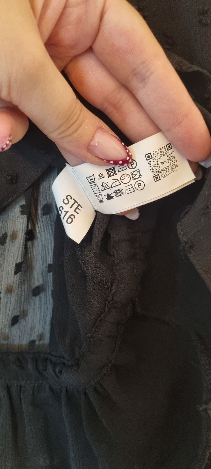 Blouse plumetis neuve Taille L Zara - photo numéro 9