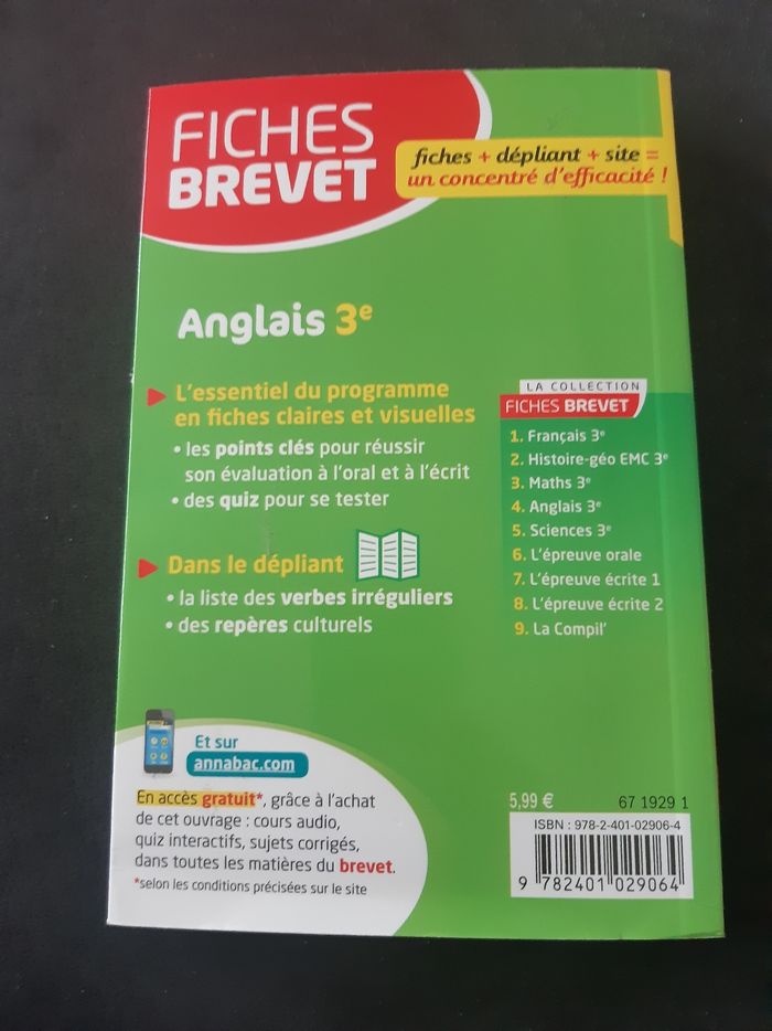 Fiches brevets anglais - photo numéro 3