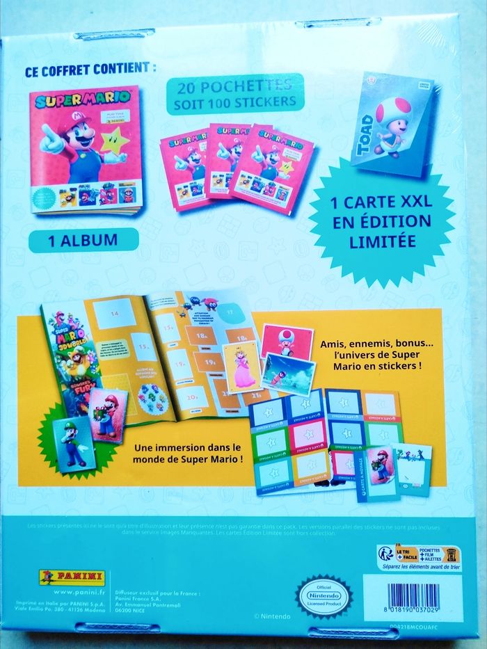 Coffret Panini Super Mario (neuf). - photo numéro 2
