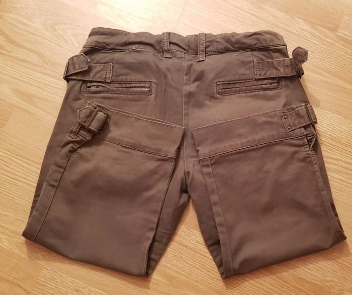 Pantalon marron/kaki Zara 12 ans - photo numéro 4