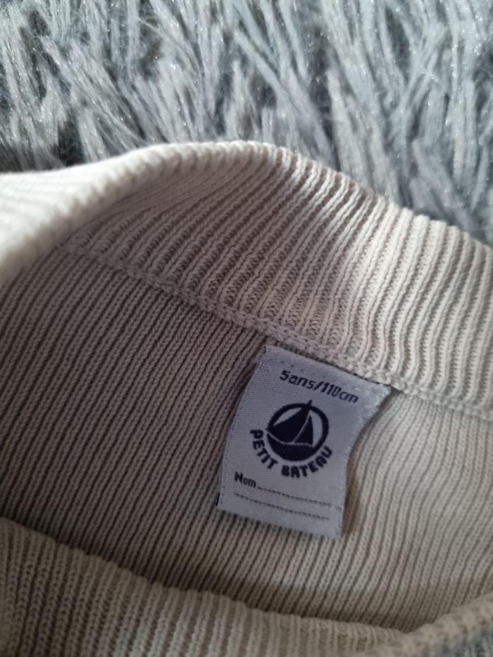 Pull côtelé à rayures style Marin 5ans mixte - photo numéro 5