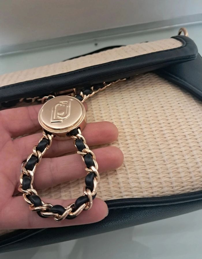 Liu Jo sac à main bandoulière été beige rafia neuf - photo numéro 14