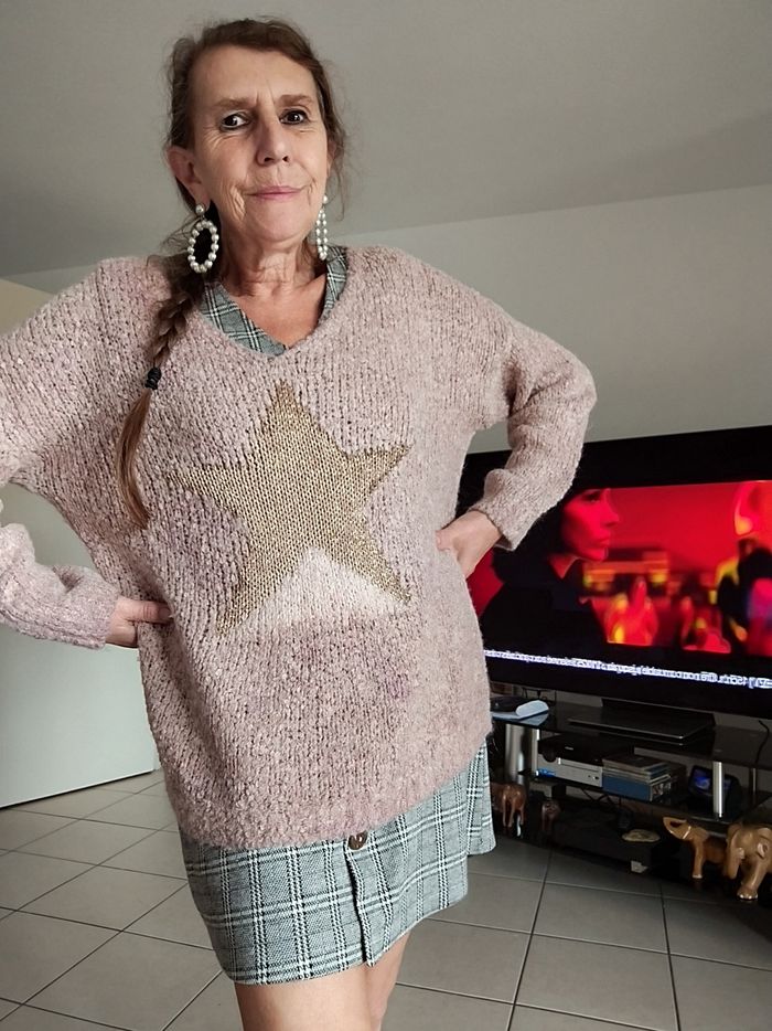 Pull laine ( grande taille) MARGUERITTA - photo numéro 2