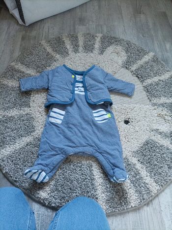 Ensemble Salopette et gilet 1 mois