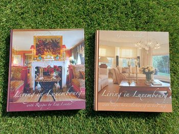 Lot de 2 livres Living in Luxembourg 