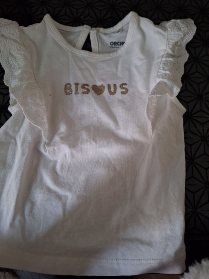 Lot t-shirt fille 3 mois - photo numéro 5