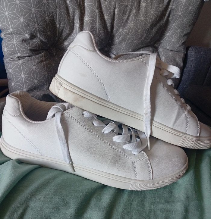 Baskets homme blanches 42 - photo numéro 2