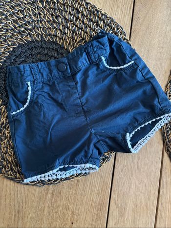 Short coton bébé