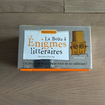 Jeu la boîte à énigmes littéraires