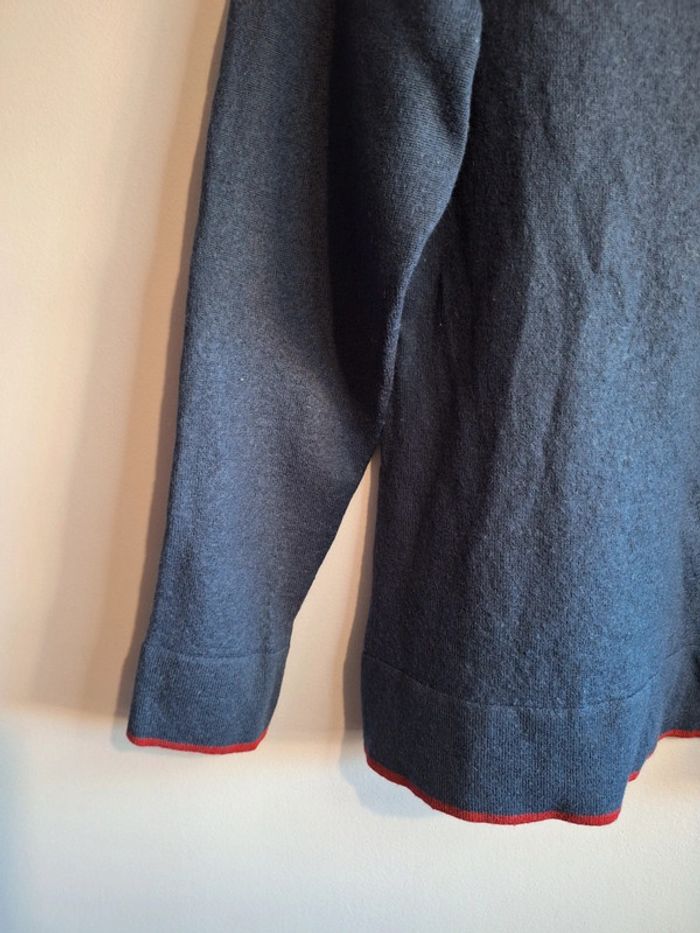 Pull tommy hilfiger femme vintage - taille L - col rond - laine - logo brodé - photo numéro 5