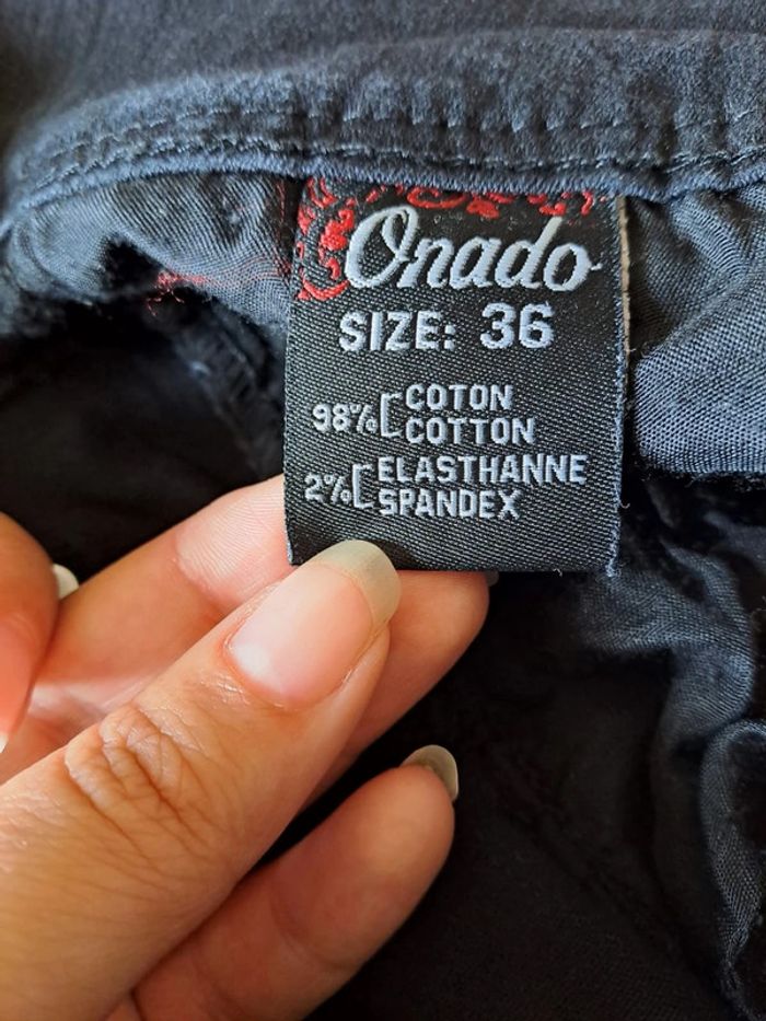 Pantacourt femme noir onado S tbe - photo numéro 10