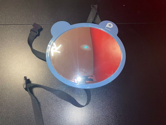 Miroir voiture bleu tête ours premaman
