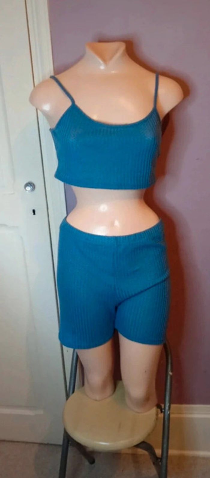 Magnifique ensemble bleu - Shein - Taille L - photo numéro 2