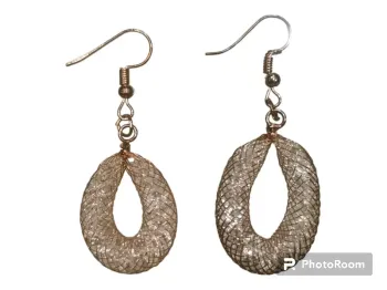 Boucles d'oreilles cristaux blancs