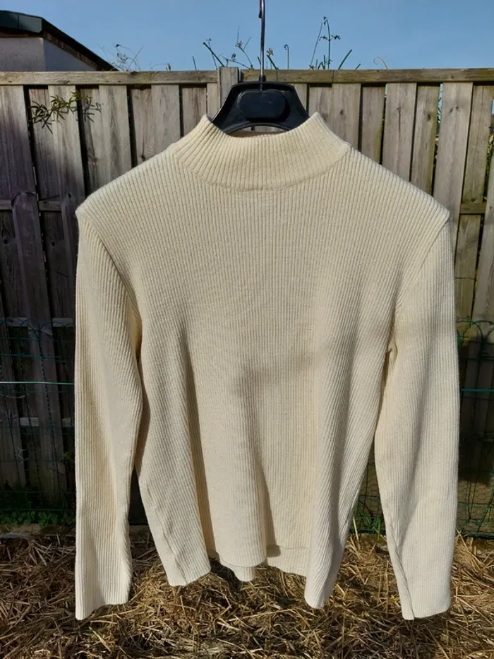 Pull col roulé