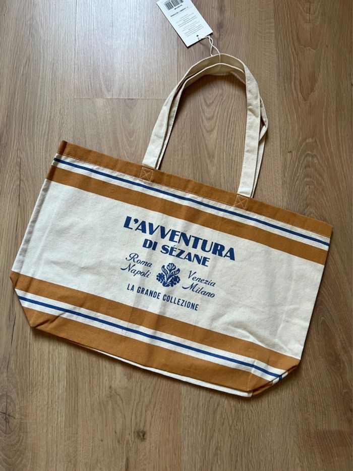 Cabas sac tote bag fourre tout Sézane