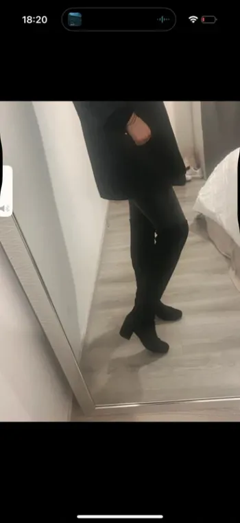 Cuissarde noir femme bottes longue H&M 37