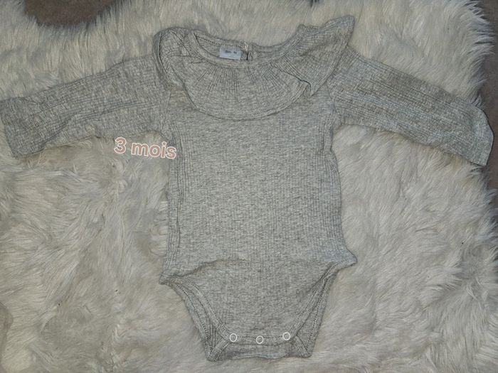 Barboteuse grise bébé - Taille 60 cm (3 mois) NEUVE