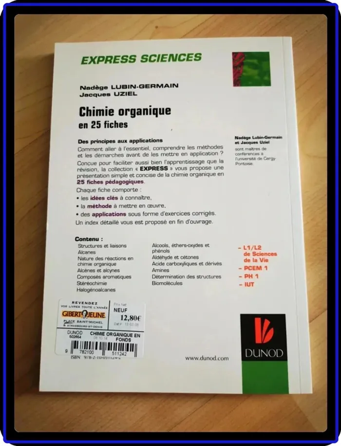 Livre Chimie organique - photo numéro 3